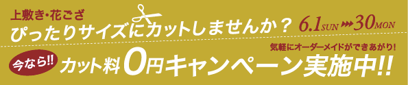 い草ラグもカット無料